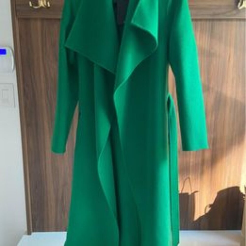 Makage - MAI-CN Green Double-Face Wool Wrap Coat (Size Small) - NEW